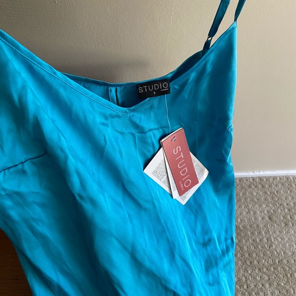 La Perla | 100% Silk Turquoise Slip / PJ NWT - Picture 4 of 6